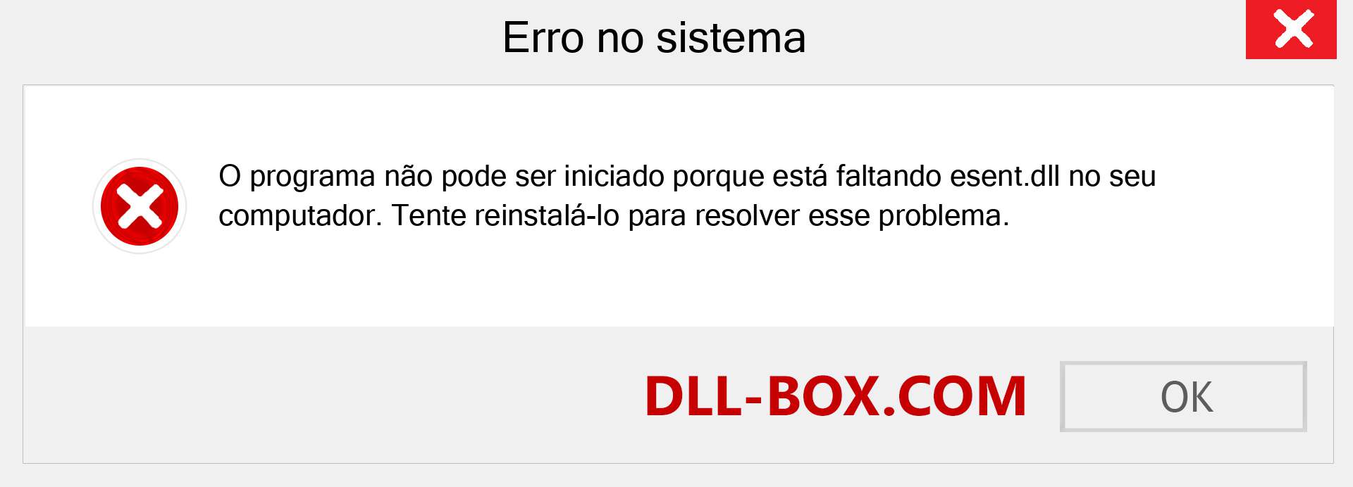 Arquivo esent.dll ausente ?. Download para Windows 7, 8, 10 - Correção de erro ausente esent dll no Windows, fotos, imagens